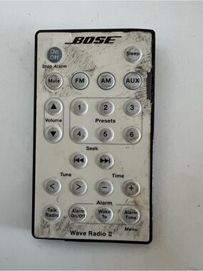 Bose Wave Radio II Remote – White and Black